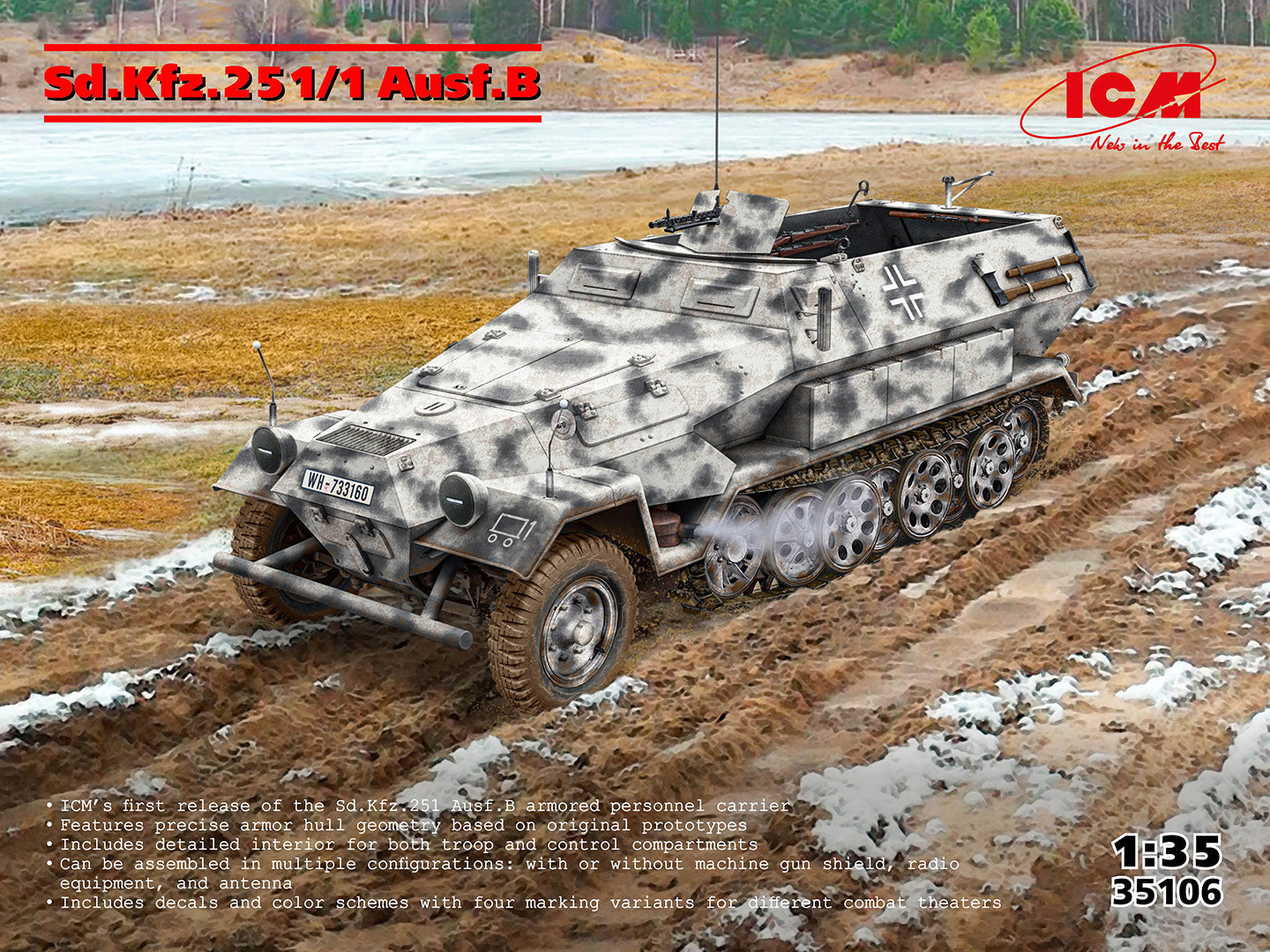 Sd.Kfz.251/1 Ausf.B German Halftrack