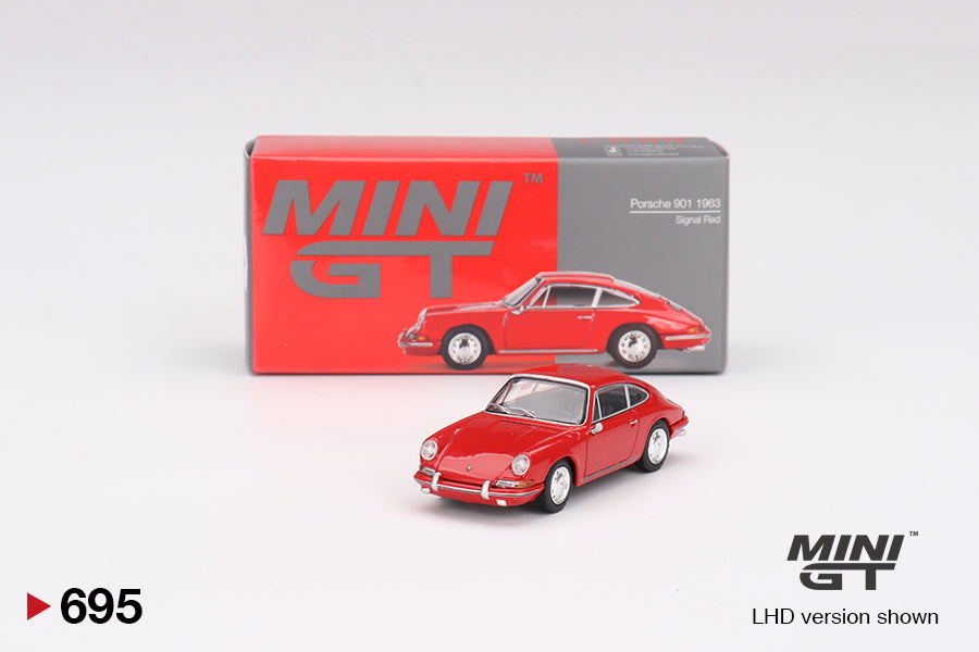 Mini GT Porsche 901 1963 Signal Red 1:64 Die Cast