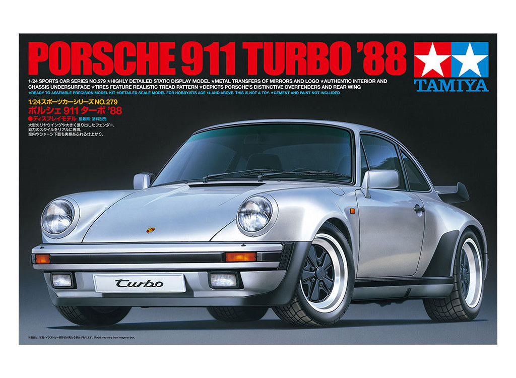 Tamiy Porsche 911 Turbo 88 1:24 Scale Kit
