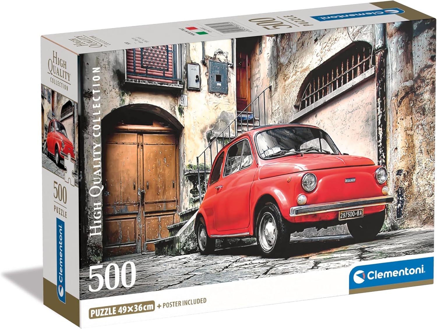 Clemintomi Fiat 500 High Quality 500 Piece Jigsaw