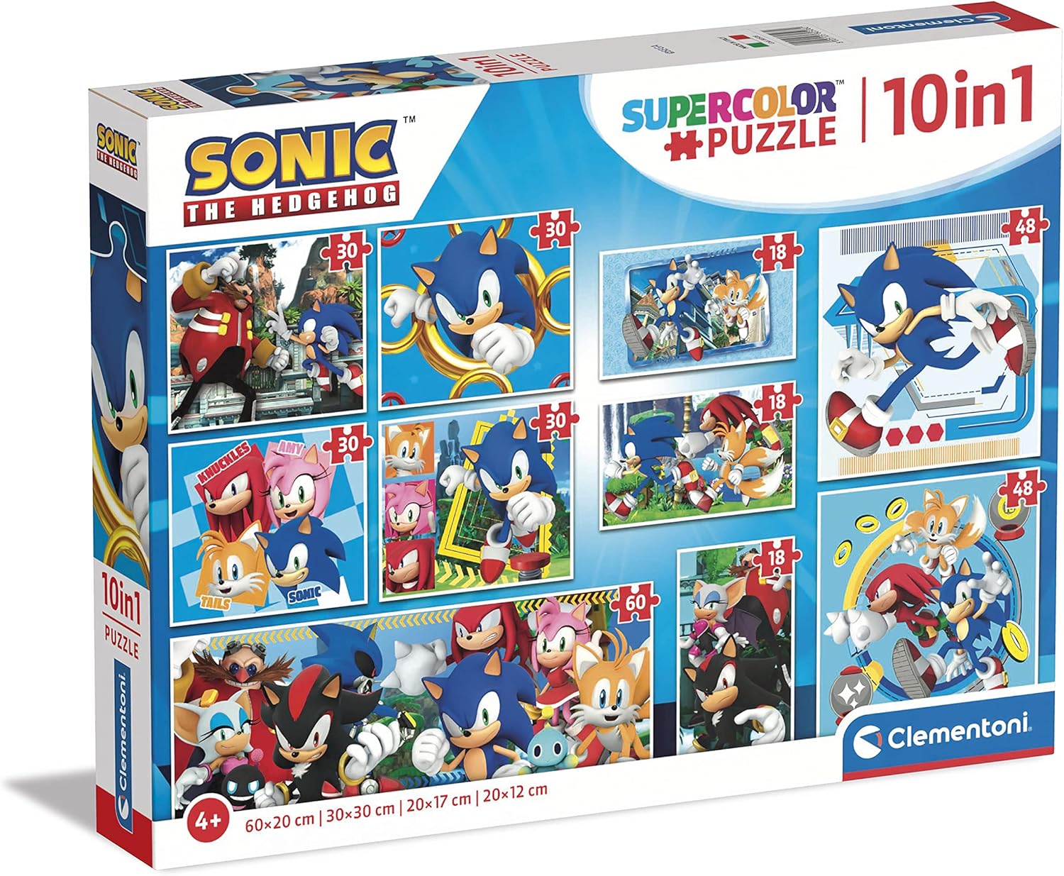 Clementoni Sonic the Hedgehog 10in1 Jigsaw Puzzle