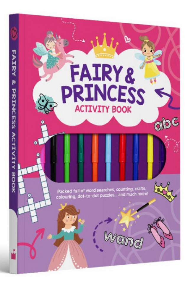 Fairy & Princess Activity Book With 10 Markers