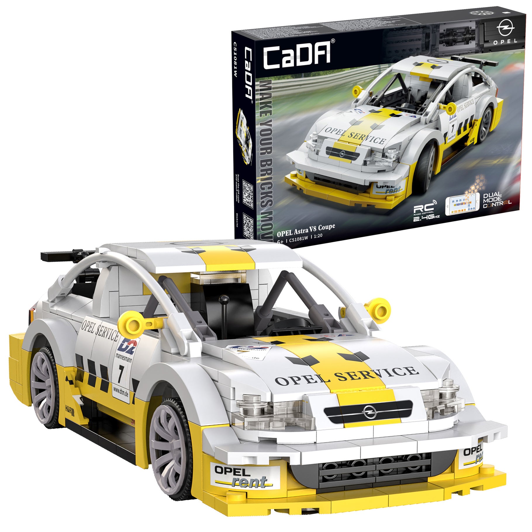 Cada Opel Astra V8 Coupe R/C Construction Set