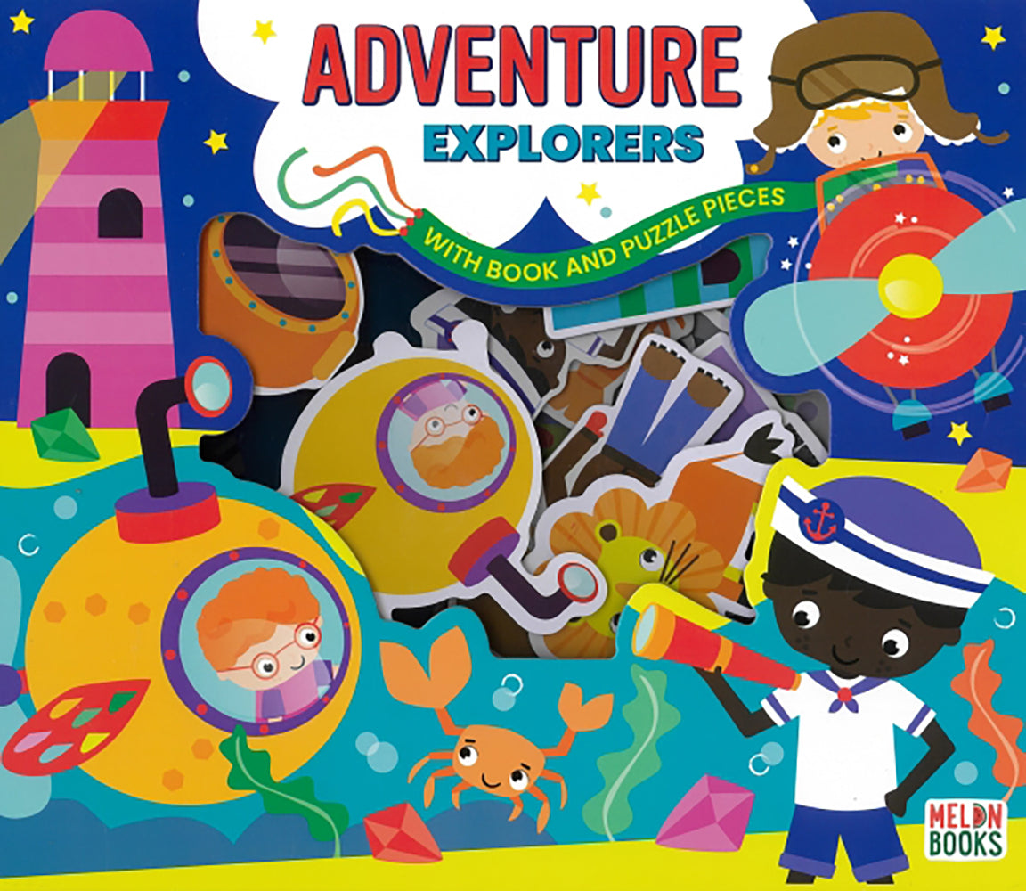 Adventure Explorers Book with Puzzle Pieces