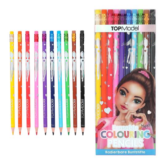 TOPModel Erasable Colouring Pencil Set