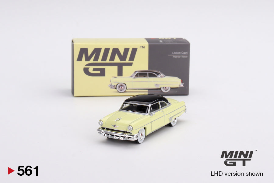 Mini GT 1/64 Lincoln Capri 1954 Premier Yellow LHD