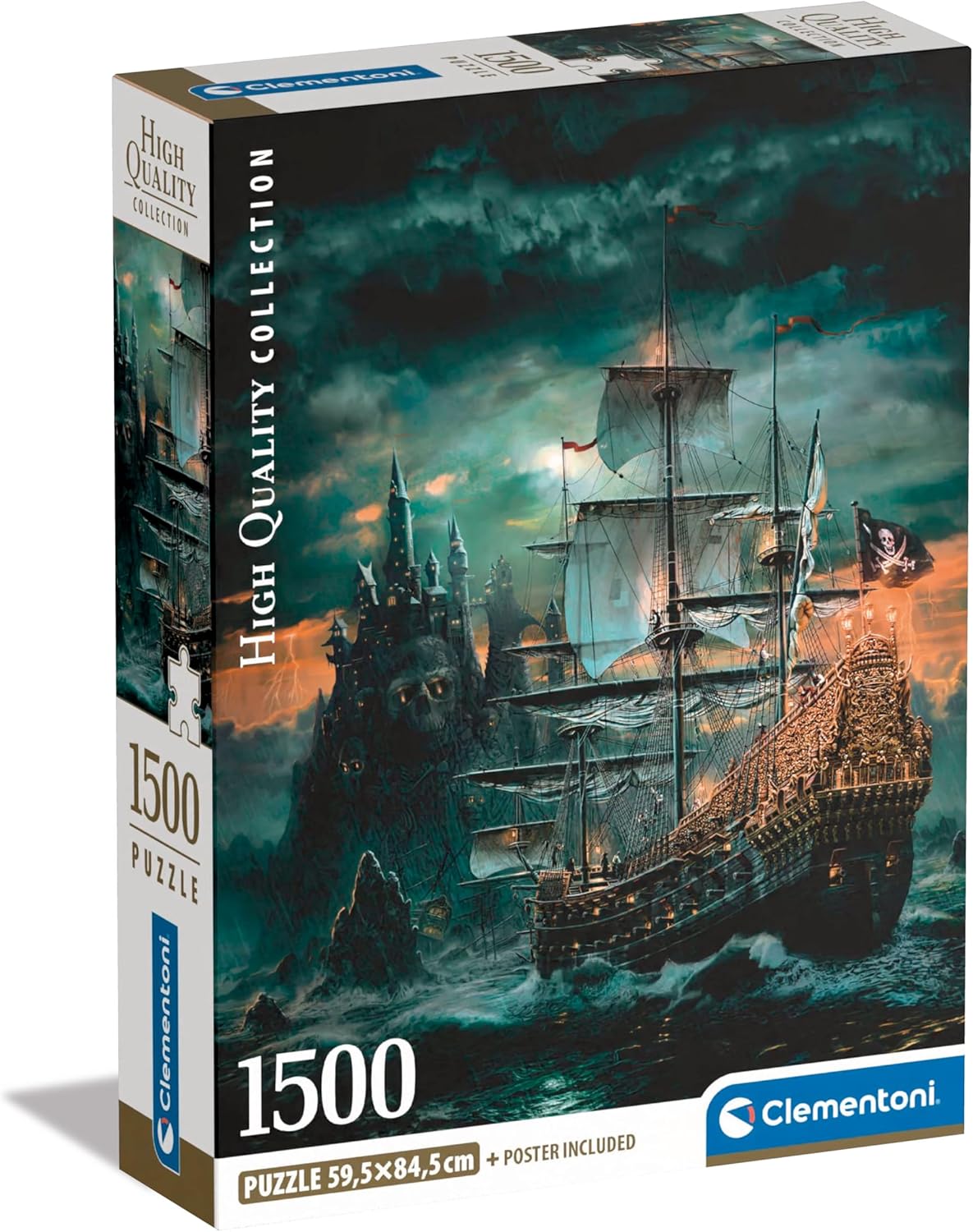 Clementoni High Quality The Pirate Ship 1500 Piece Jigsaw Puzzle