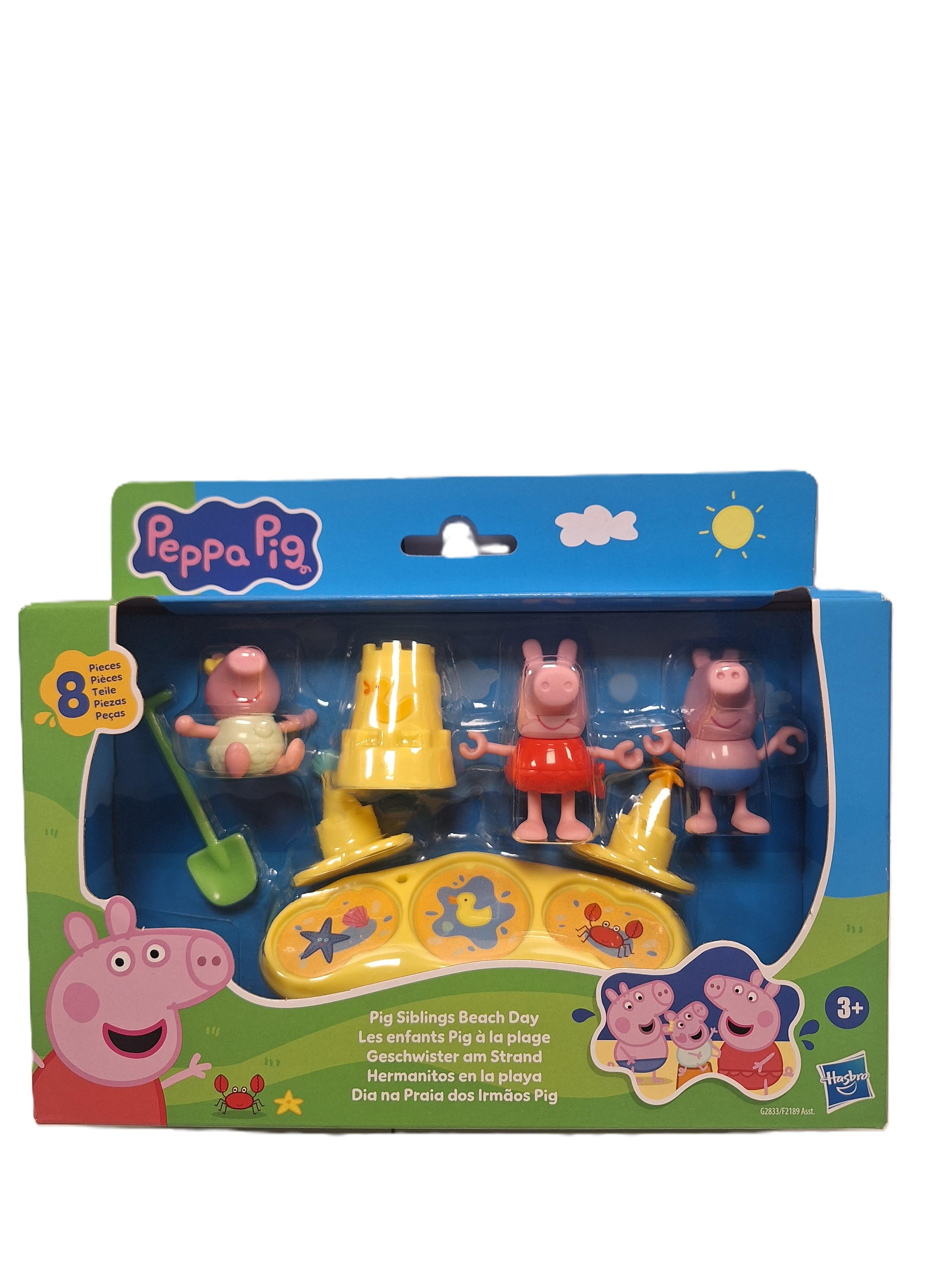 Peppa Pig Siblings Beach Day Playset