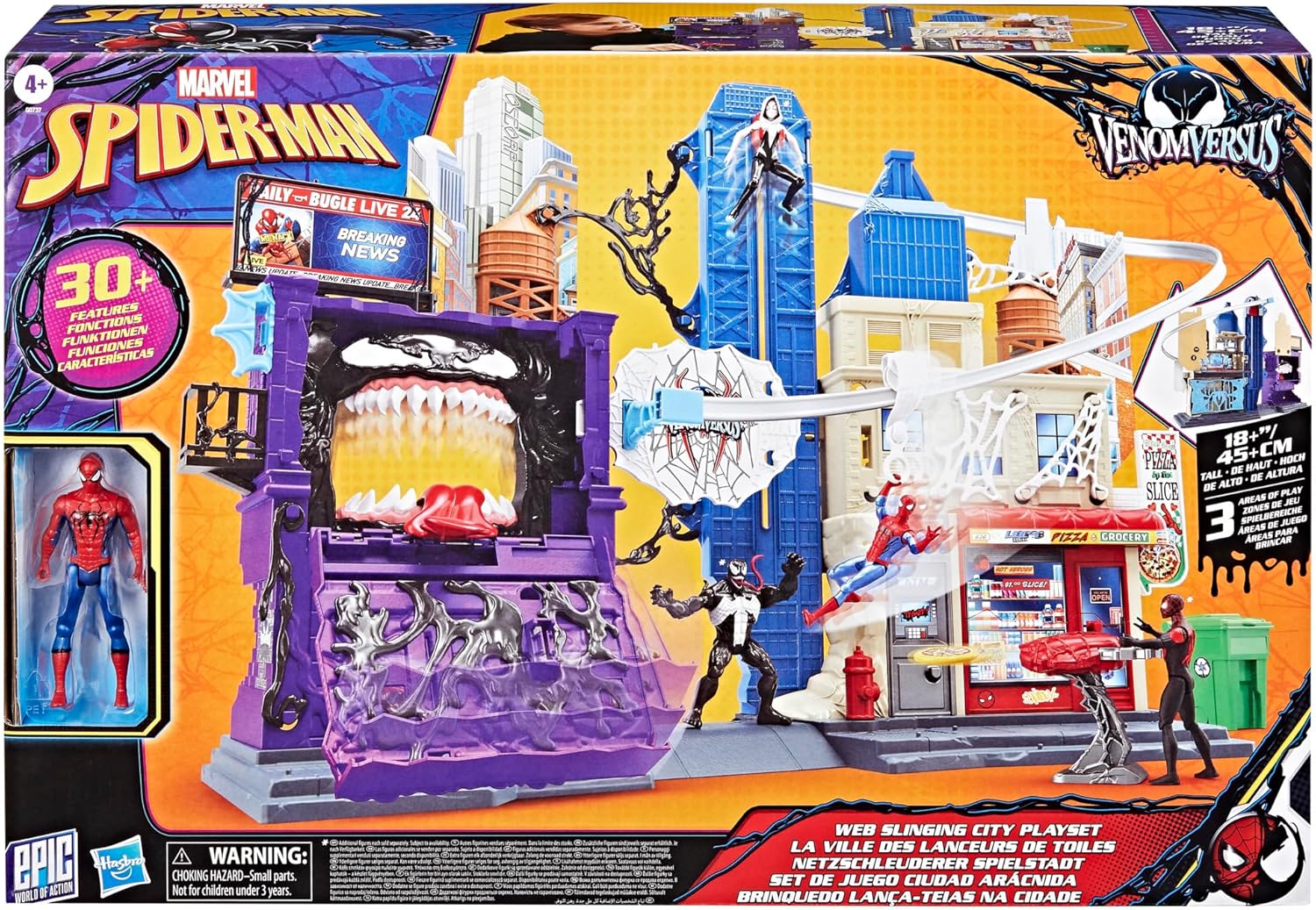Spider-Man Venom Versus Web Slinging City Playset