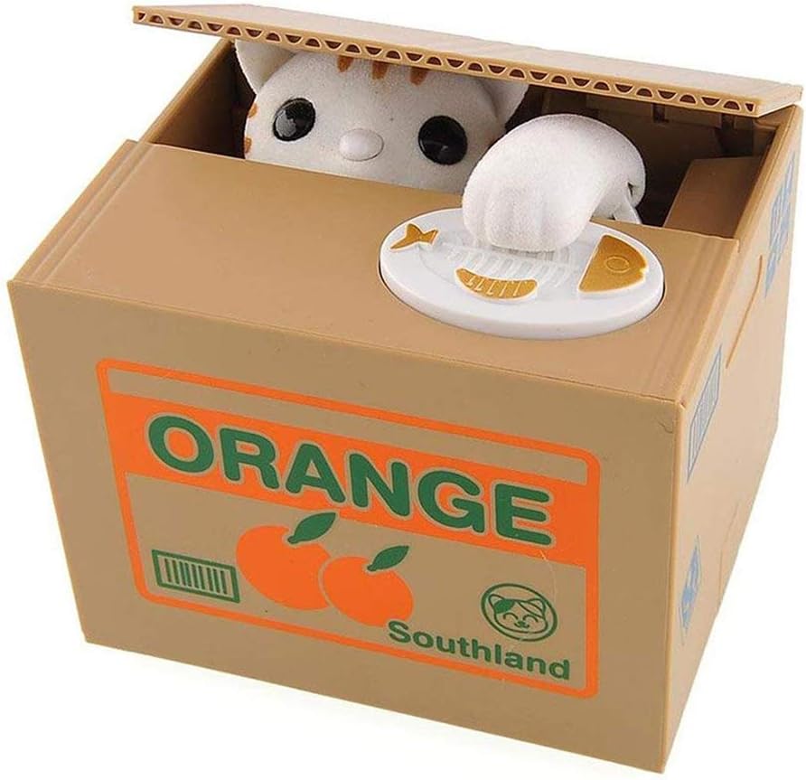 Sneaky Cat Money Box