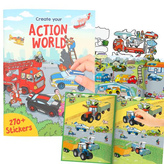 Create your Action World Colouring Book
