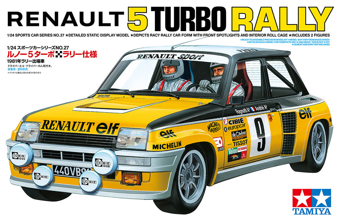 Tamiya Renault 5 Turbo Rally 1:24 Scale Kit