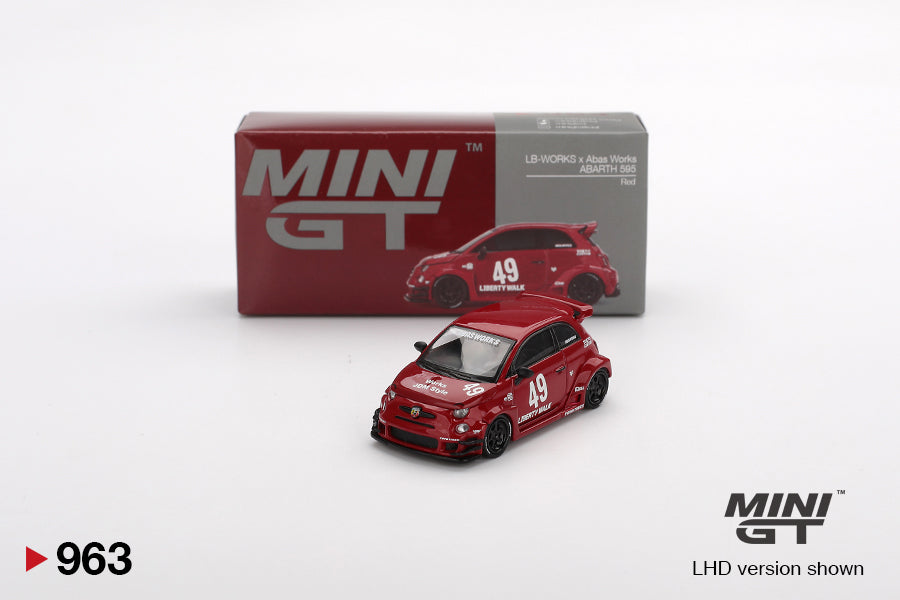 Mini GT Abarth 595 LB-Works X Abas 1:64 Die Cast