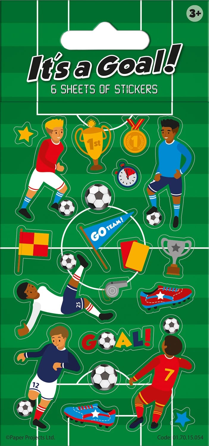 Its a Goal Football 6 Sheet Sticker Pack