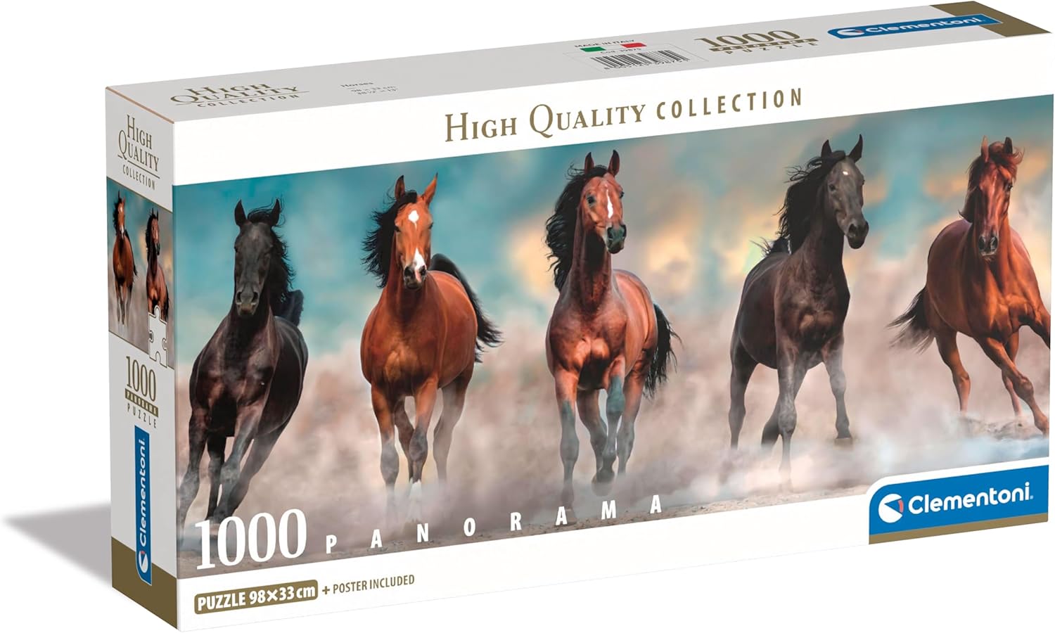 Clementoni Horses Panorama 1000 Piece Jigsaw