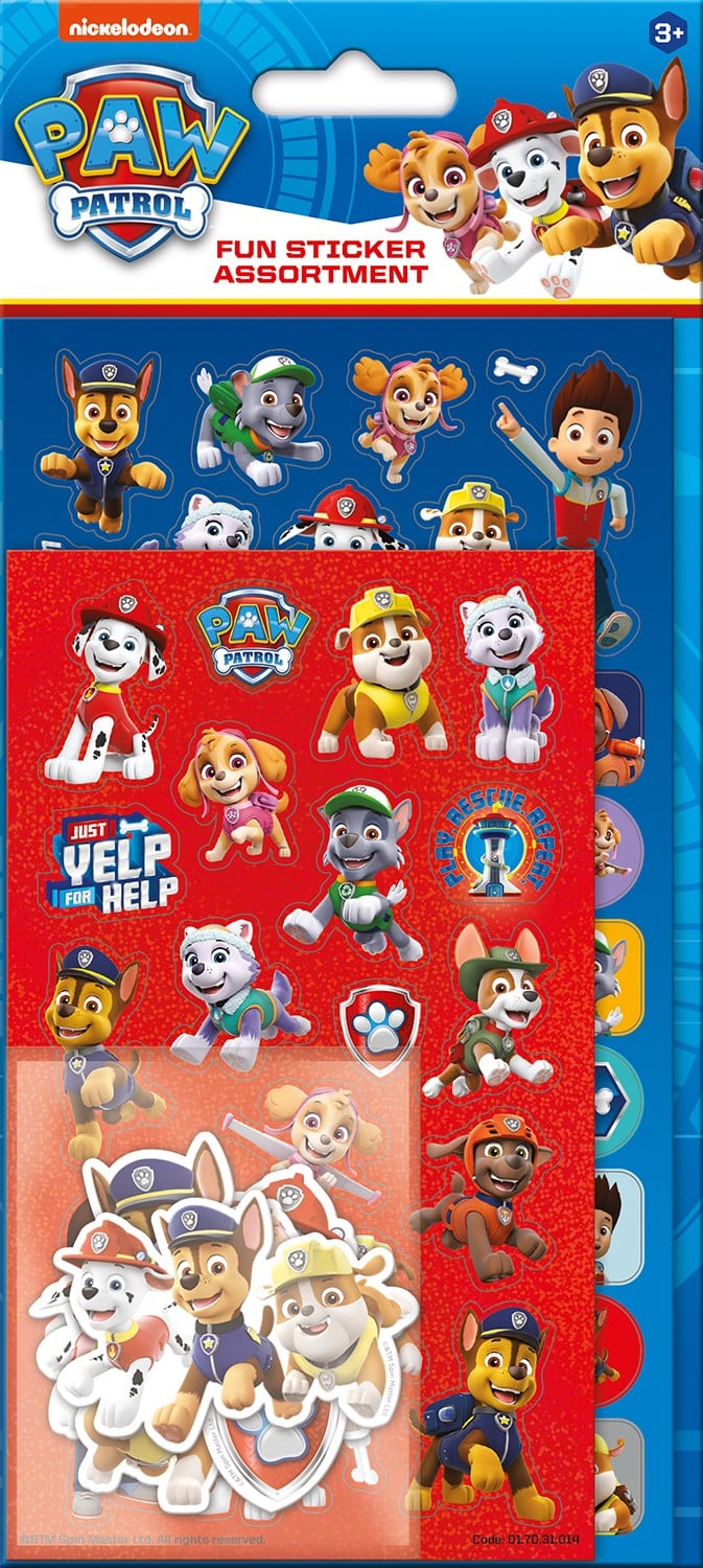 Paw Patrol Fun Sticker Assortment Pack