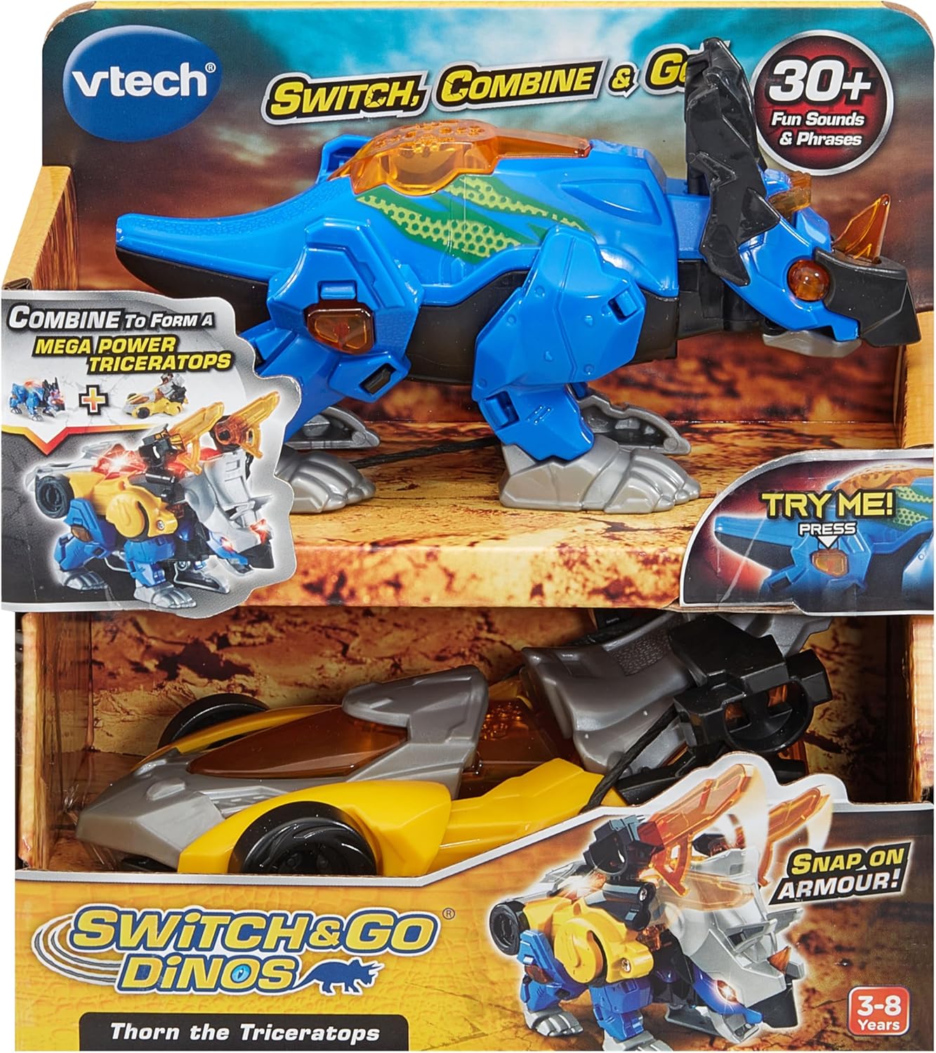 VTech Switch & Go Dinos Thorn The Triceratops