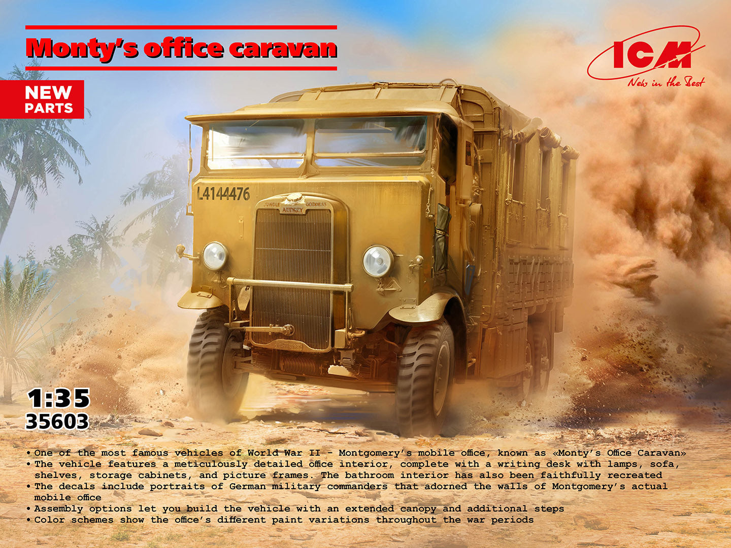 Montys Office Caravan 1:35 Scale Kit