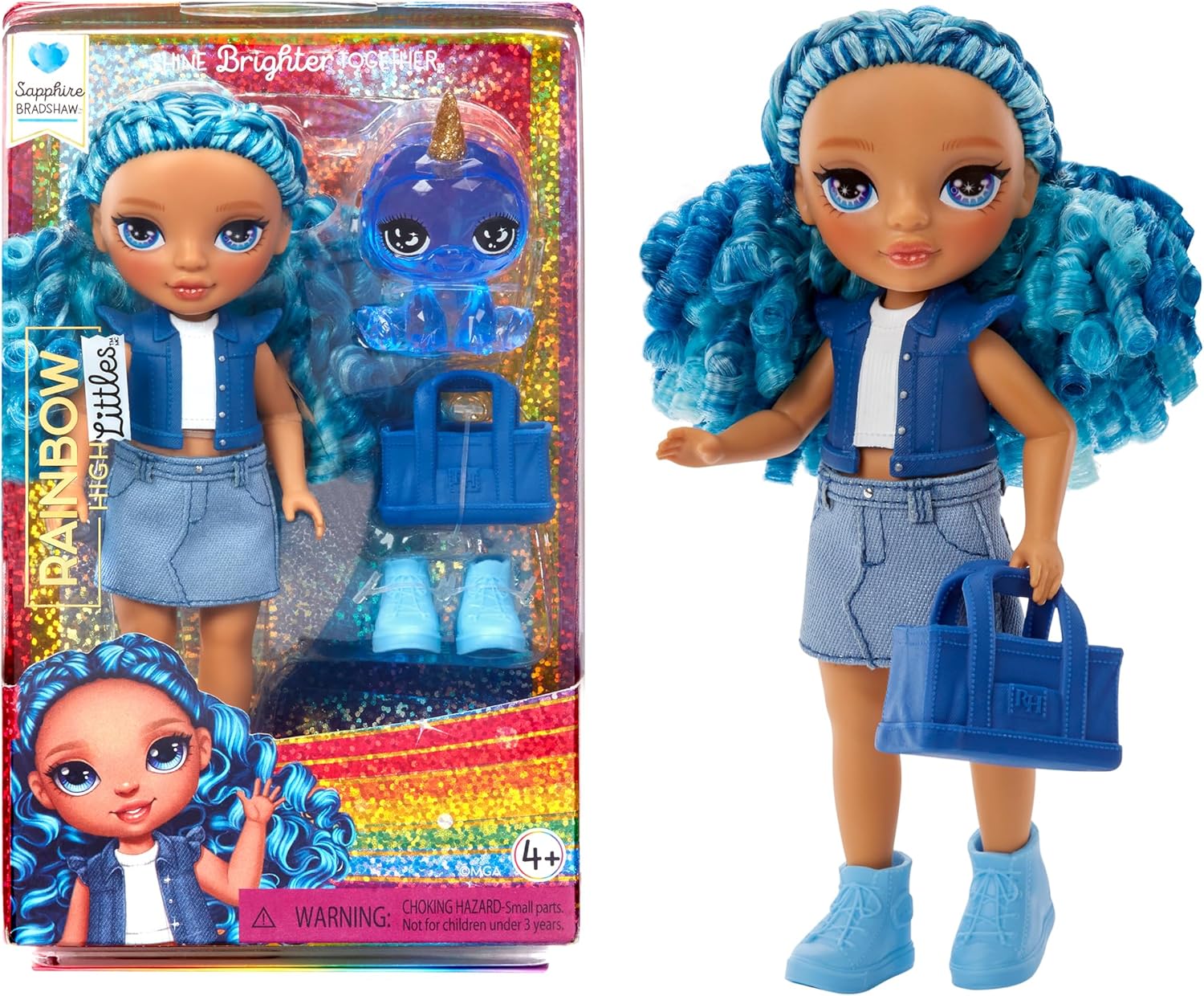 Rainbow High Littles Sapphire Bradshaw Doll - Main Image