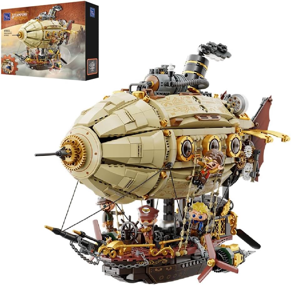 Pantasy Steampunk Airship 1949 Piece Brick Set