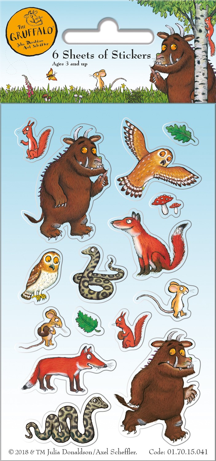 The Gruffalo 6 Sheet Sticker Pack