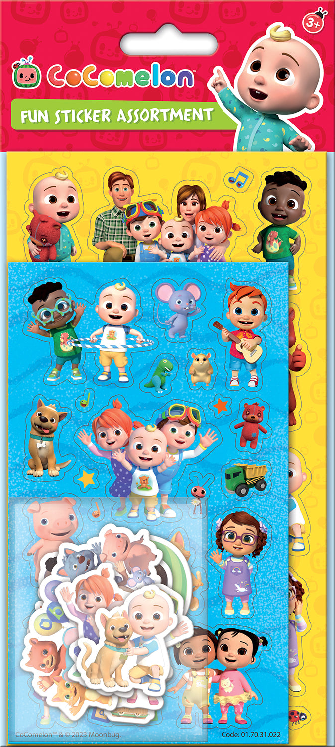 CoComelon Fun Sticker Assortment Pack