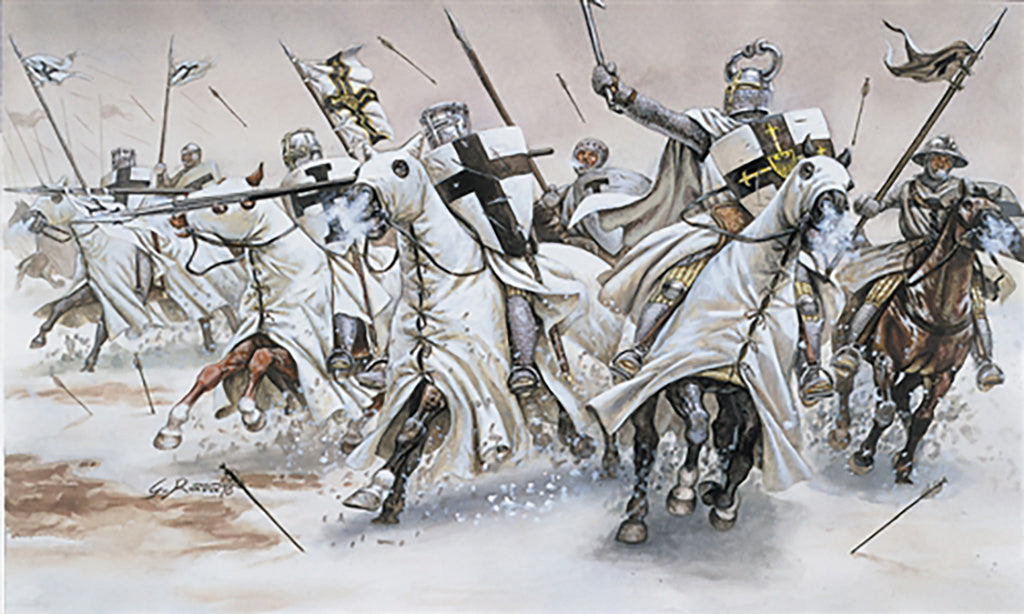 Italeri Teutonic Knights Medianal Era 1:72 Scale Model Figures
