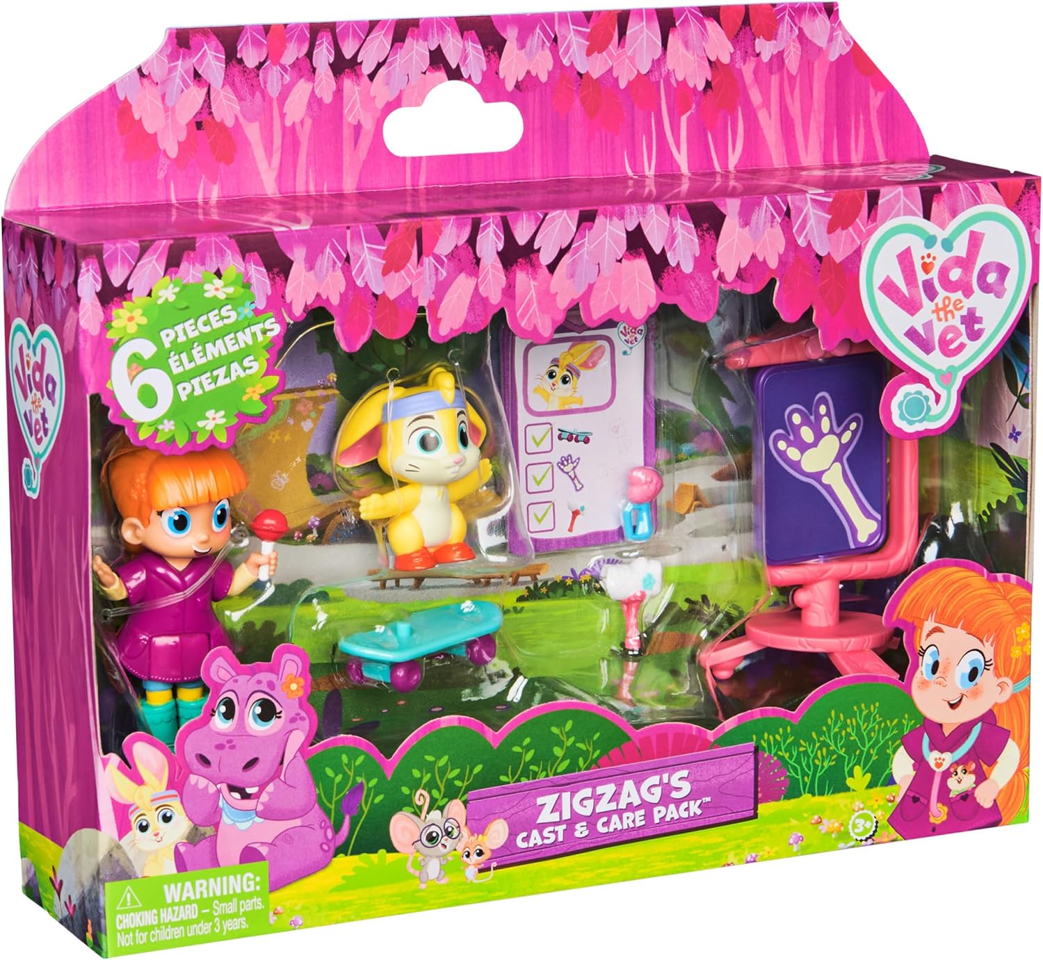 Vida the Vet, Zig Zag’s Cast & Care Pack with Vida & Zig Zag Action Figures