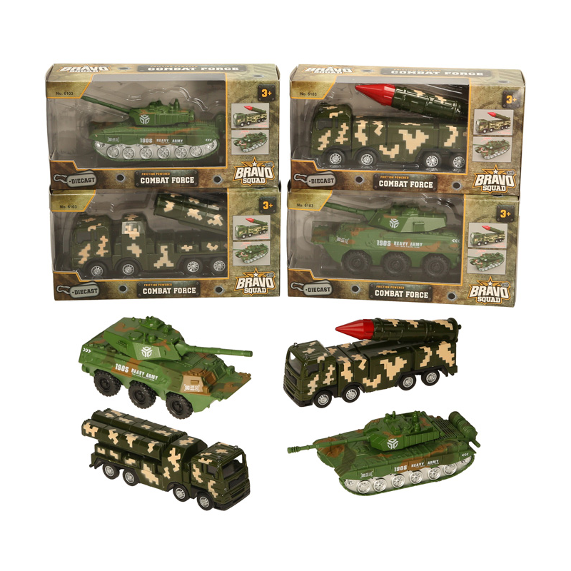 Combat Force Friction Powered Military Vehicles