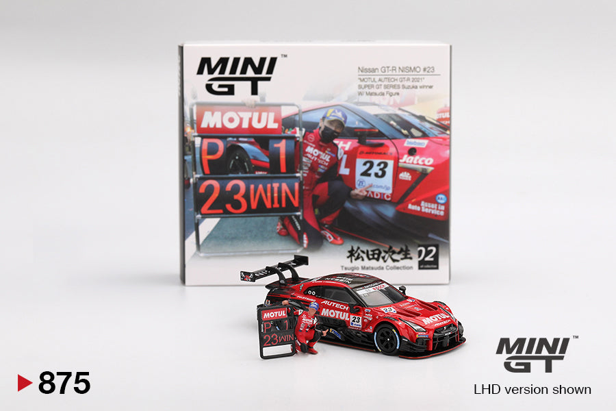 Mini GT Nissan GTR Nismo 2021 Super GT Series Suzuka Winner 1:64 Scale Die Cast