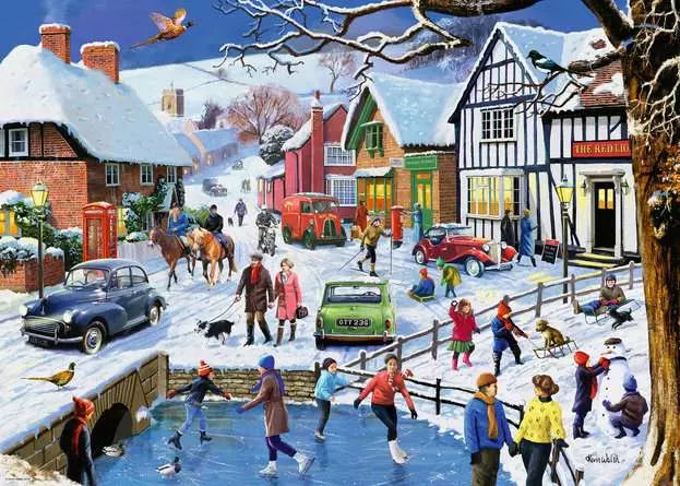 Winter Village Leisure Days 3 1000 Piece Jigsaw