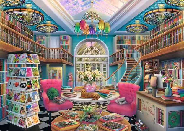 The Book Palace 1000 Piece Jigsaw Puzzle