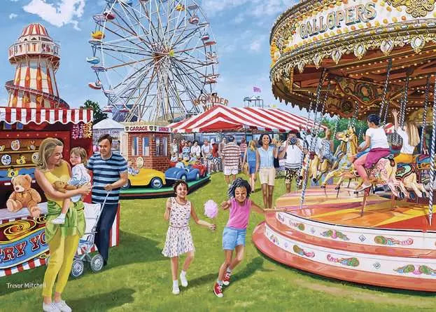 Vintage Fairground Fun 1000 Piece Jigsaw Puzzle