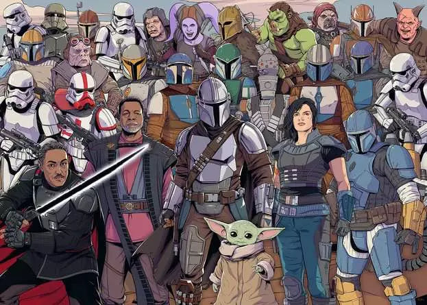 Star Wars Mandalorian Challenge 1000 Piece Jigsaw