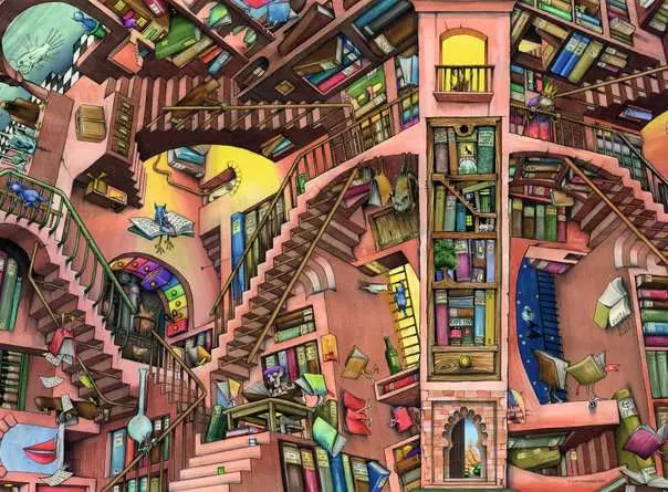 Ludicrous Library 500 Piece Jigsaw Puzzle