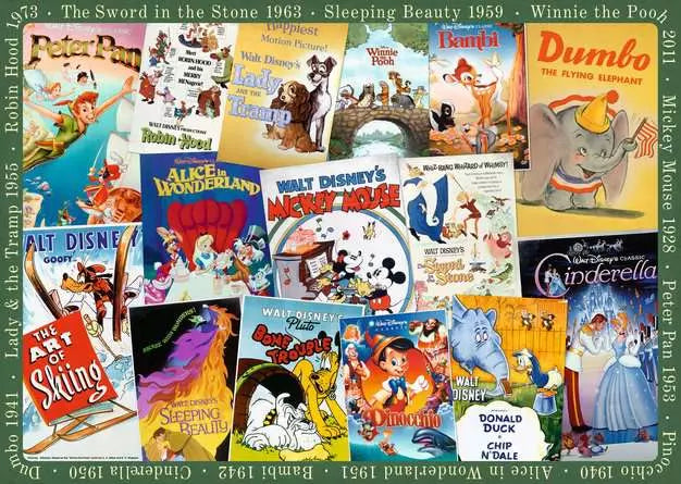 Disney Vintage Posters 1000 Piece Jigsaw Puzzle