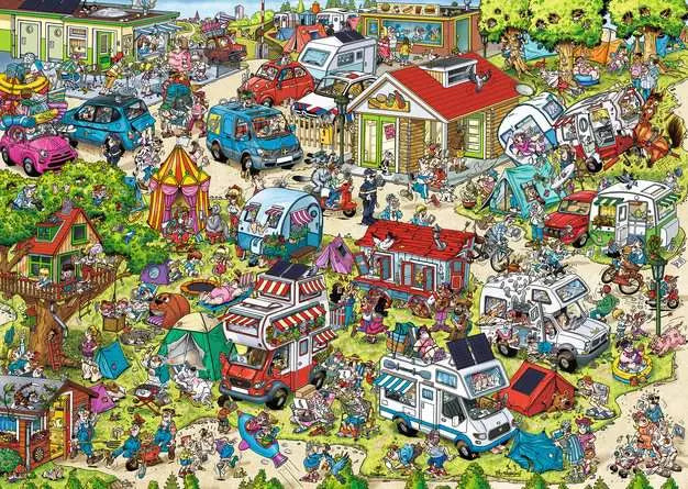 Rays Comic Series The Campsite 1000 Piece Jigsaw