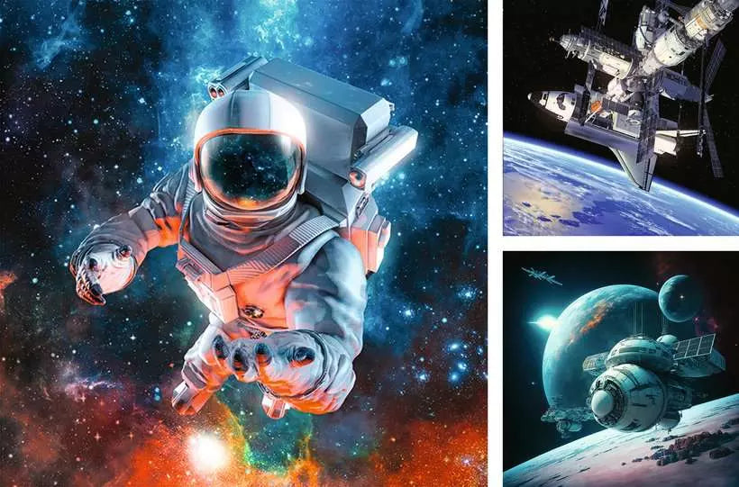 Outer Space 3x49 Piece Jigsaws