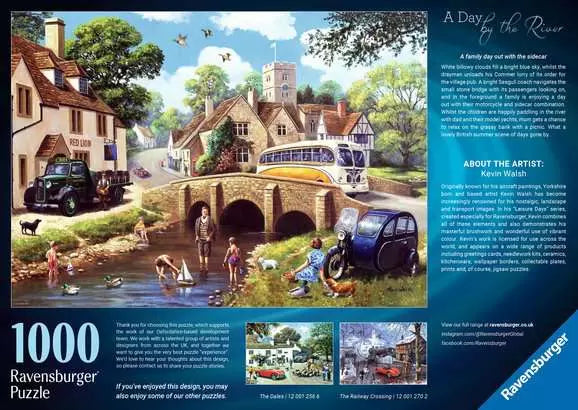 Day by the River 1000 Piece Jigsaw Puzzle