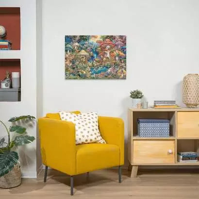 Merry Mushroom Village 1000 Piece Jigsaw Puzzle