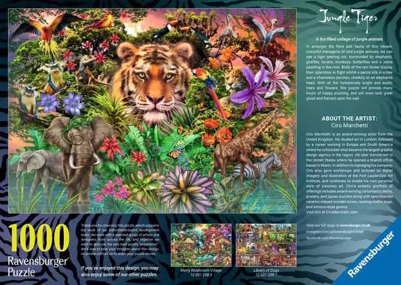 Jungle Tiger 1000 Piece Jigsaw Puzzle