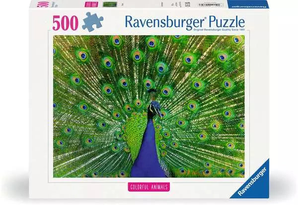 Peacock 500 Piece Jigsaw Puzzle