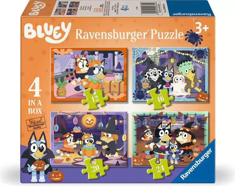 Bluey Halloween 12/16/20/24 Piece Jigsaw Puzzles