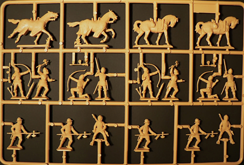 Italeri English Knights & Archers 100 years War 1:72 Scale Model Figures