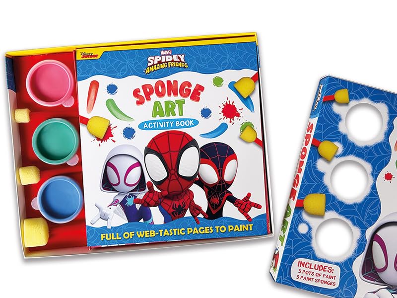 Spidey & Friends Sponge Art Book & Paint Set