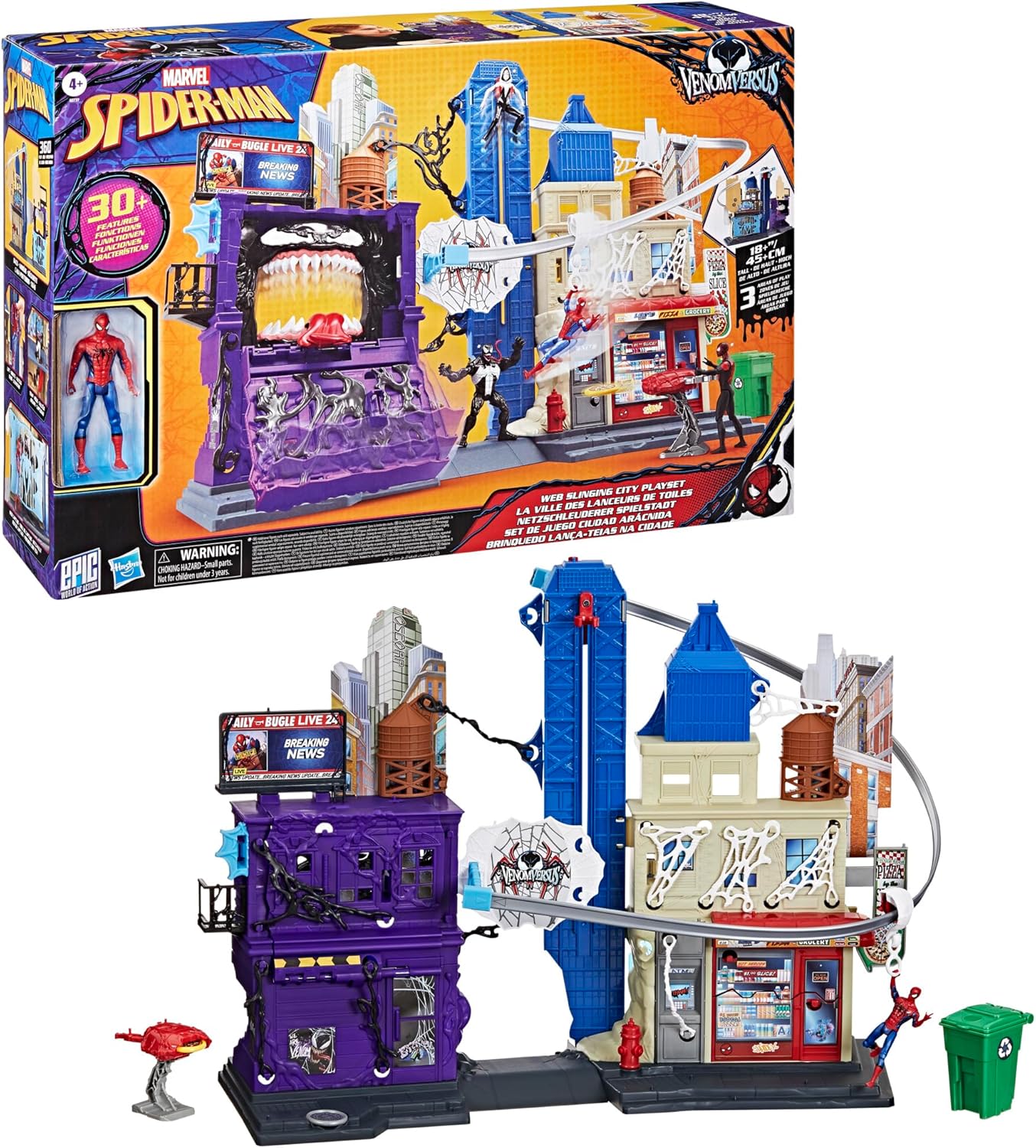 Spider-Man Venom Versus Web Slinging City Playset
