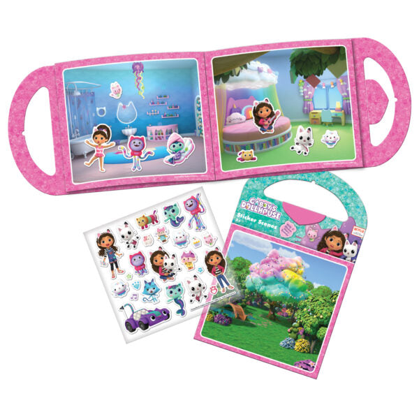 Gabbys Dollhouse Sticker Scene Set