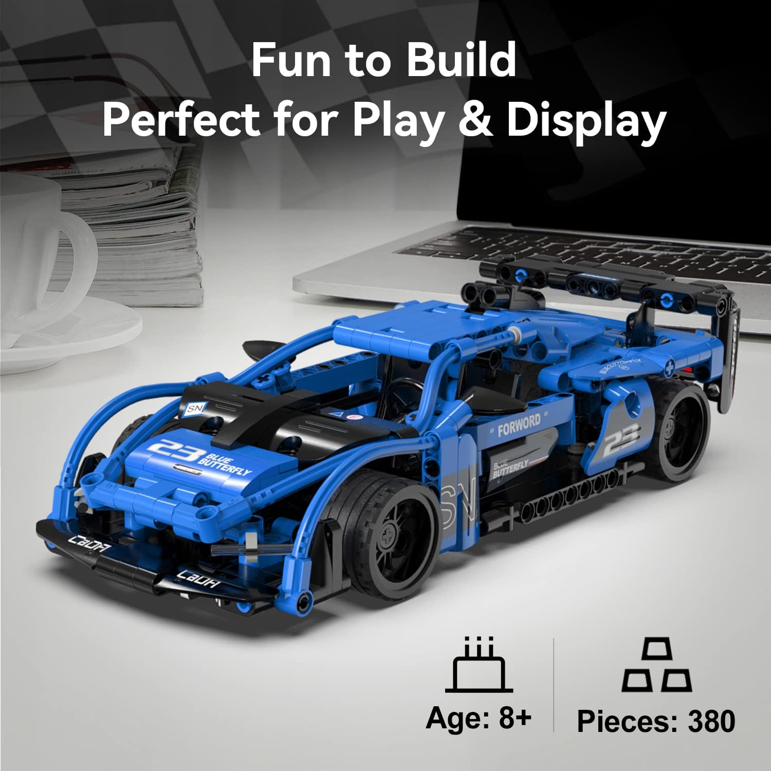 Cada Shadow Sports Car 380 Pce Construction Set