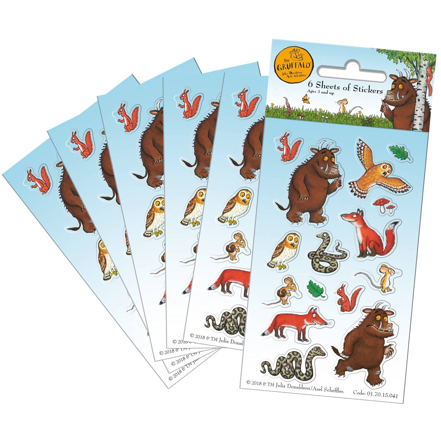 The Gruffalo 6 Sheet Sticker Pack