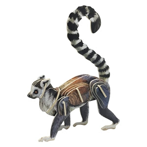 Easy to Assemble Ring-Tailed Lemur 3D Wood Puzzle